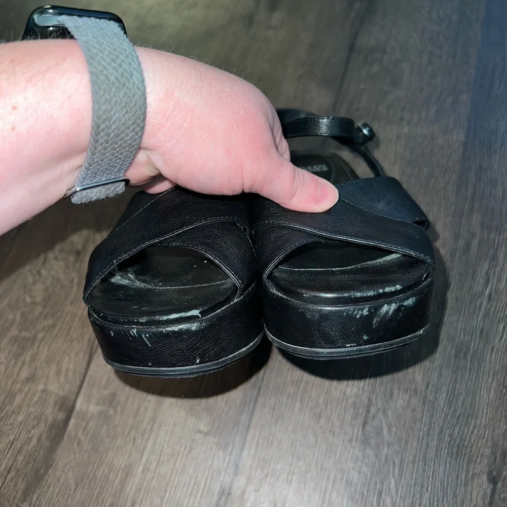 Women's Black Platform Sandals